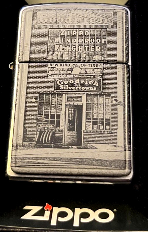 ZIPPO GOODRICH TIRE ADVERTISING EMBLEM LIGHTER W/BOX  New Never Used