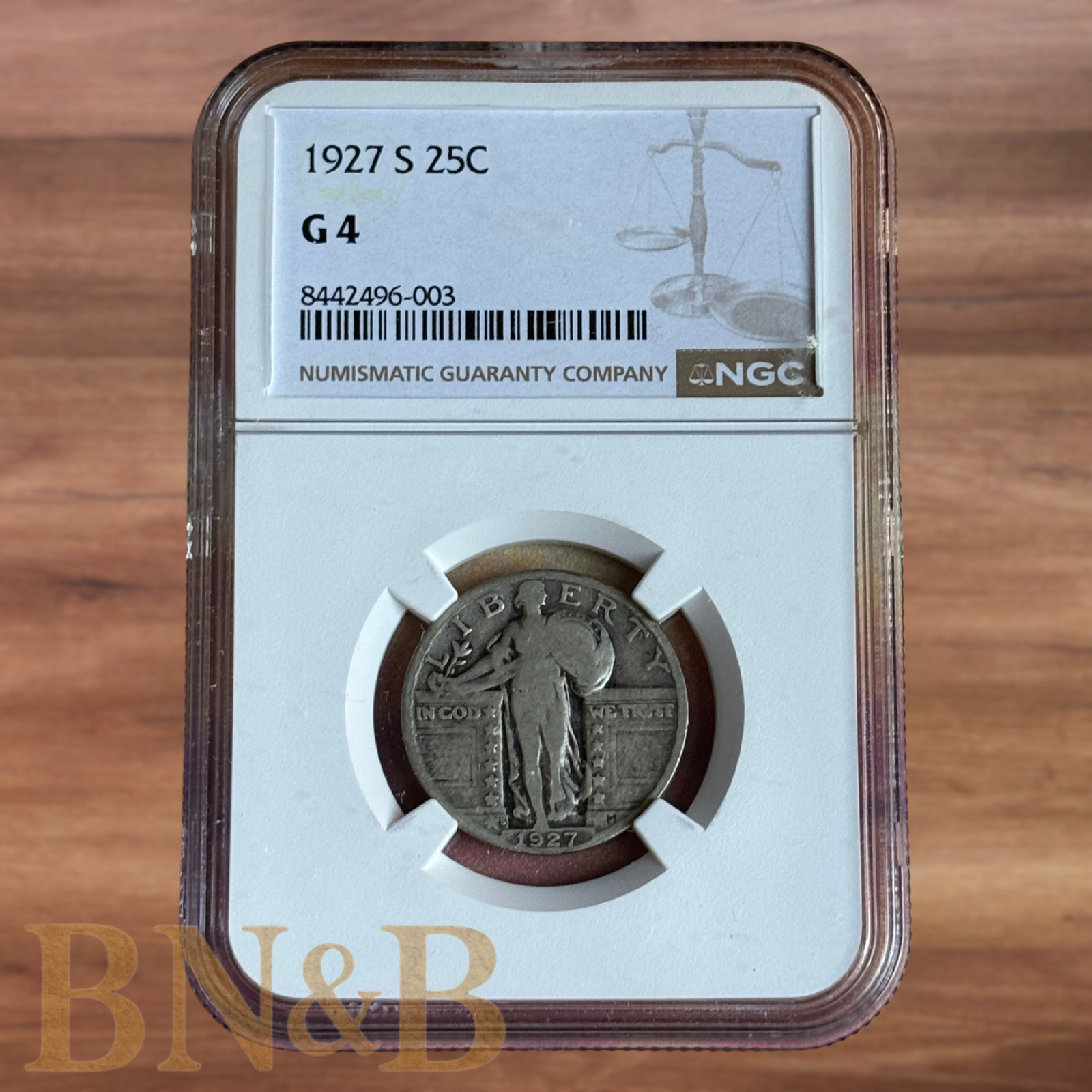 1927 S Standing Liberty Quarter NGC G4