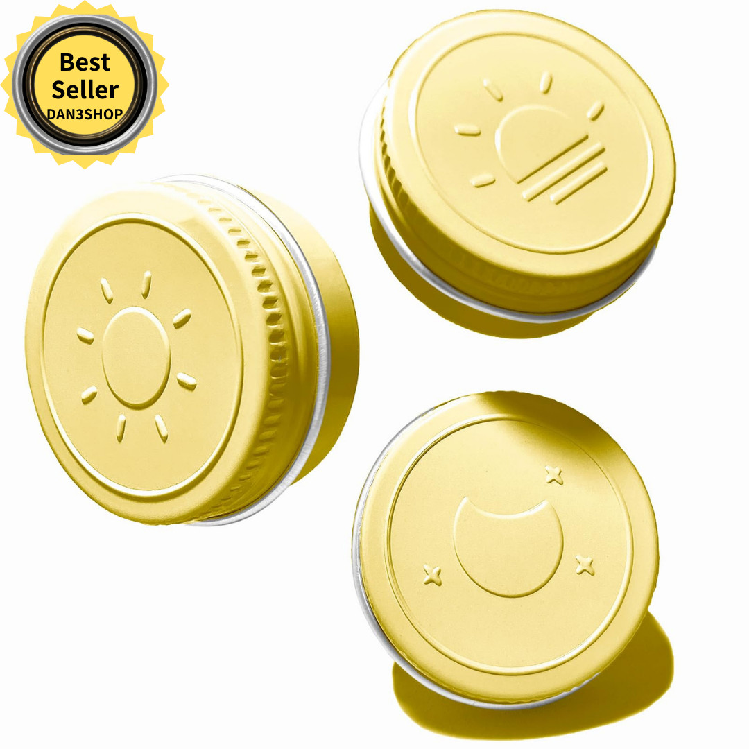 Extra Small Single Pill Box for Purse (3 Pack) Aluminum Screw Top Pill Container