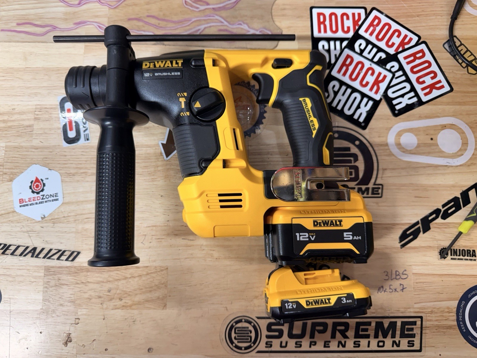 DeWalt DCH072 SDS+ Drill 12v With 2 Batteries 5AH/3AH