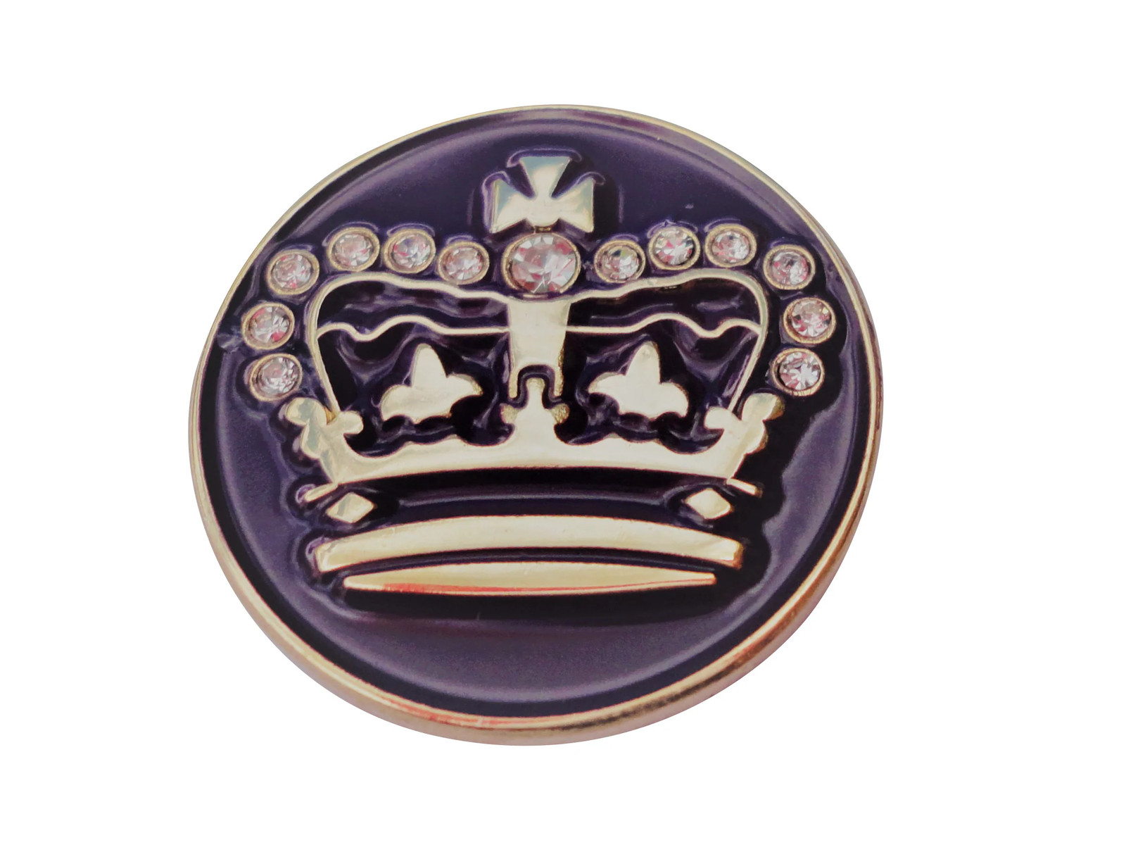 Crown W/Crystals - Gold