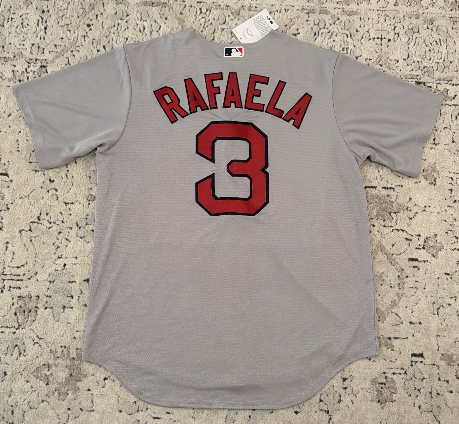 Nike Authentic Boston Red Sox Ceddanne Rafaela #3 MLB Gray Jersey Men’s Sz: L
