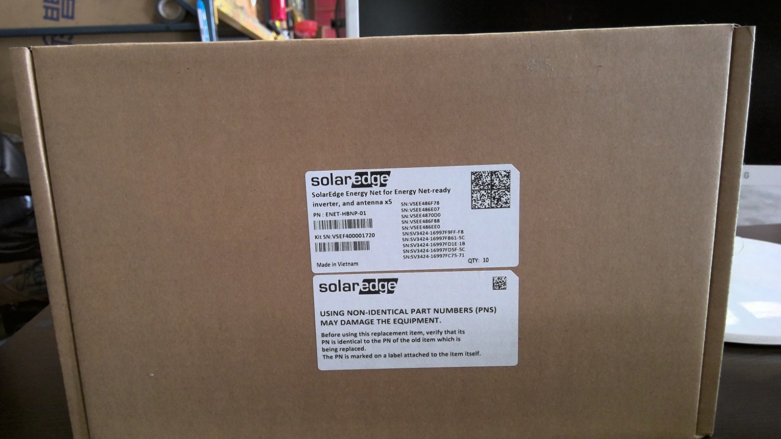 solaredge energy net for energy net-ready inverter and antenna x5