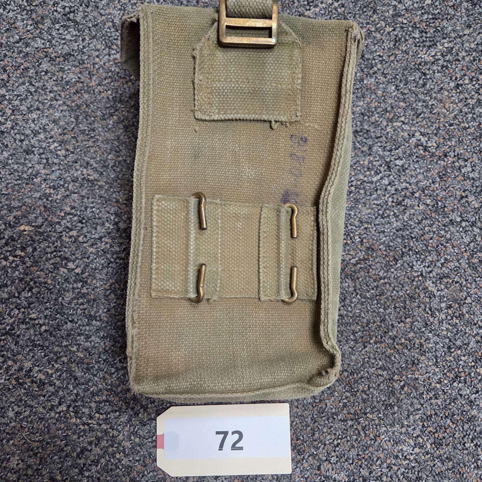 WW2 British P37 Ammunition Magazine Pouch Webbing Equipment Blanco (72)