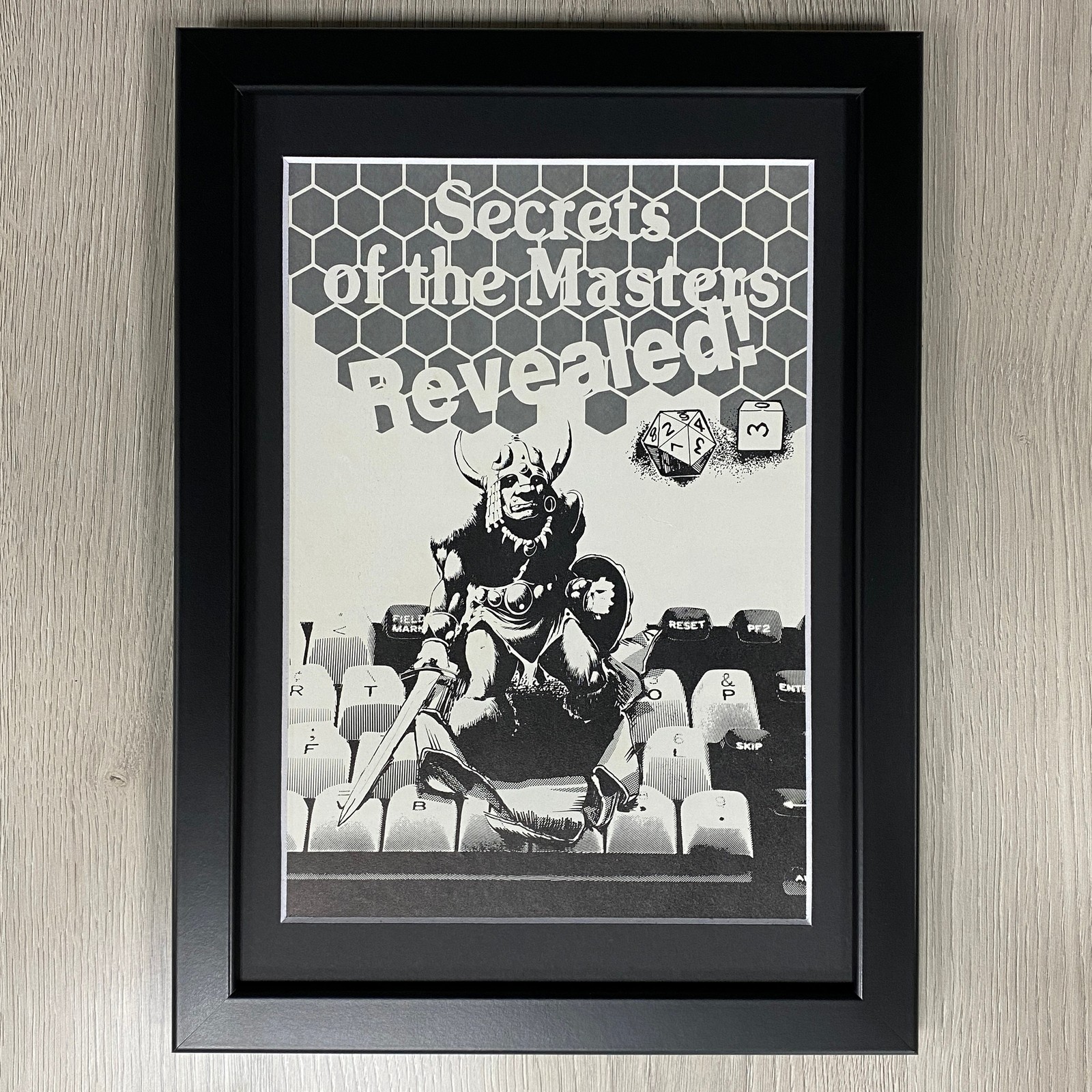 DUNGEONS & DRAGONS FRAMED ART. D&D, SECRETS OF THE MASTERS REVEALED