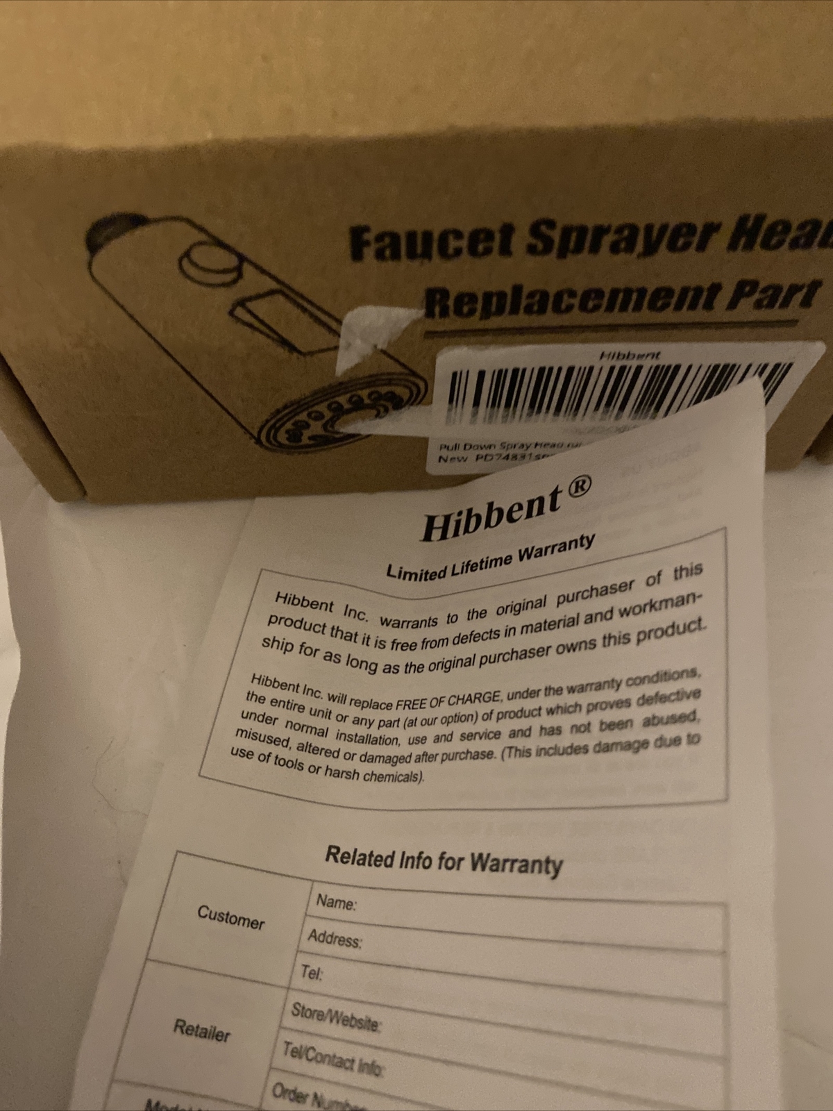 Pull Out Spray Head For Kitchen Faucet, 3-Function Down Sink Nozzle Wand Part