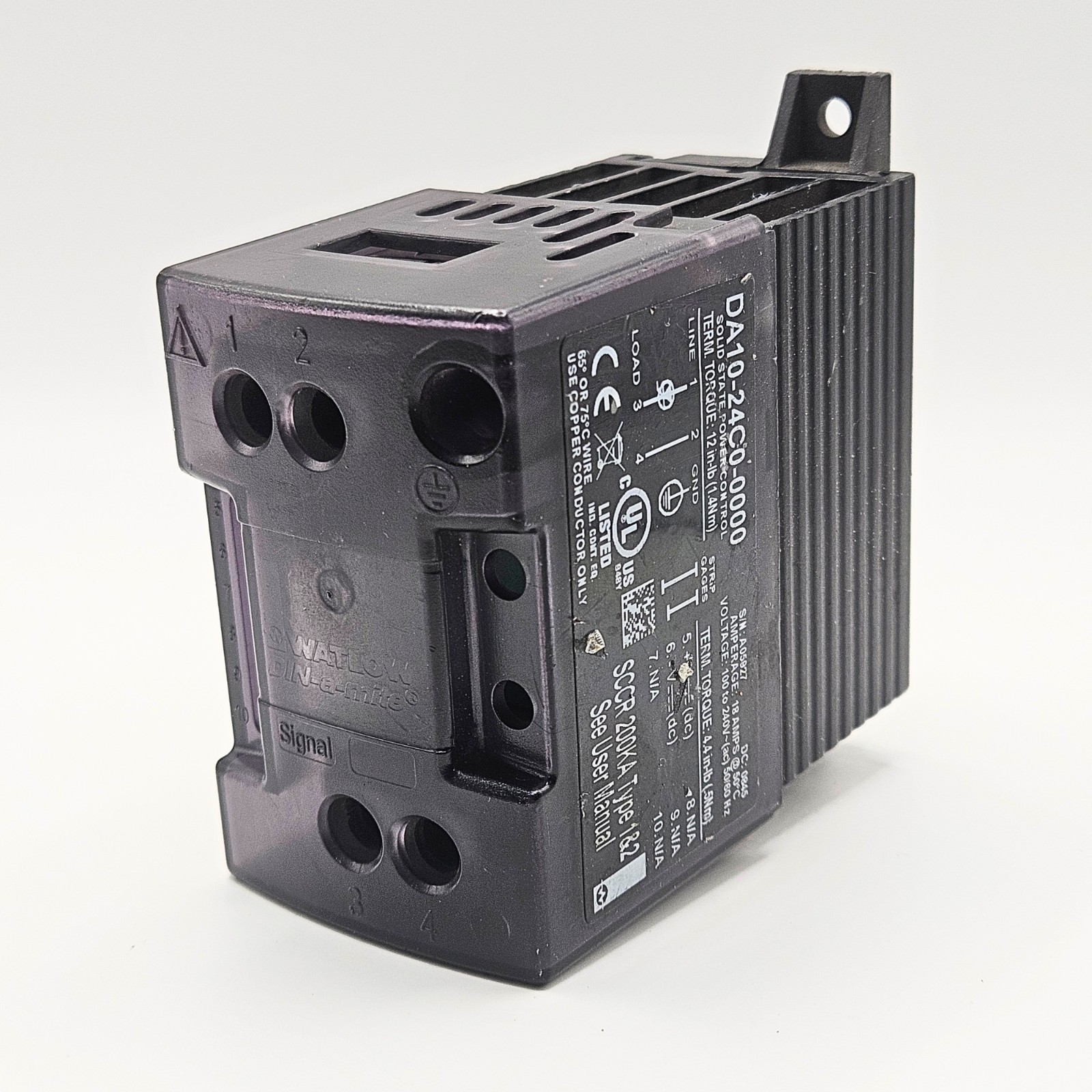 Crydom DA10-24C0-0000 Solid State Power Control Used