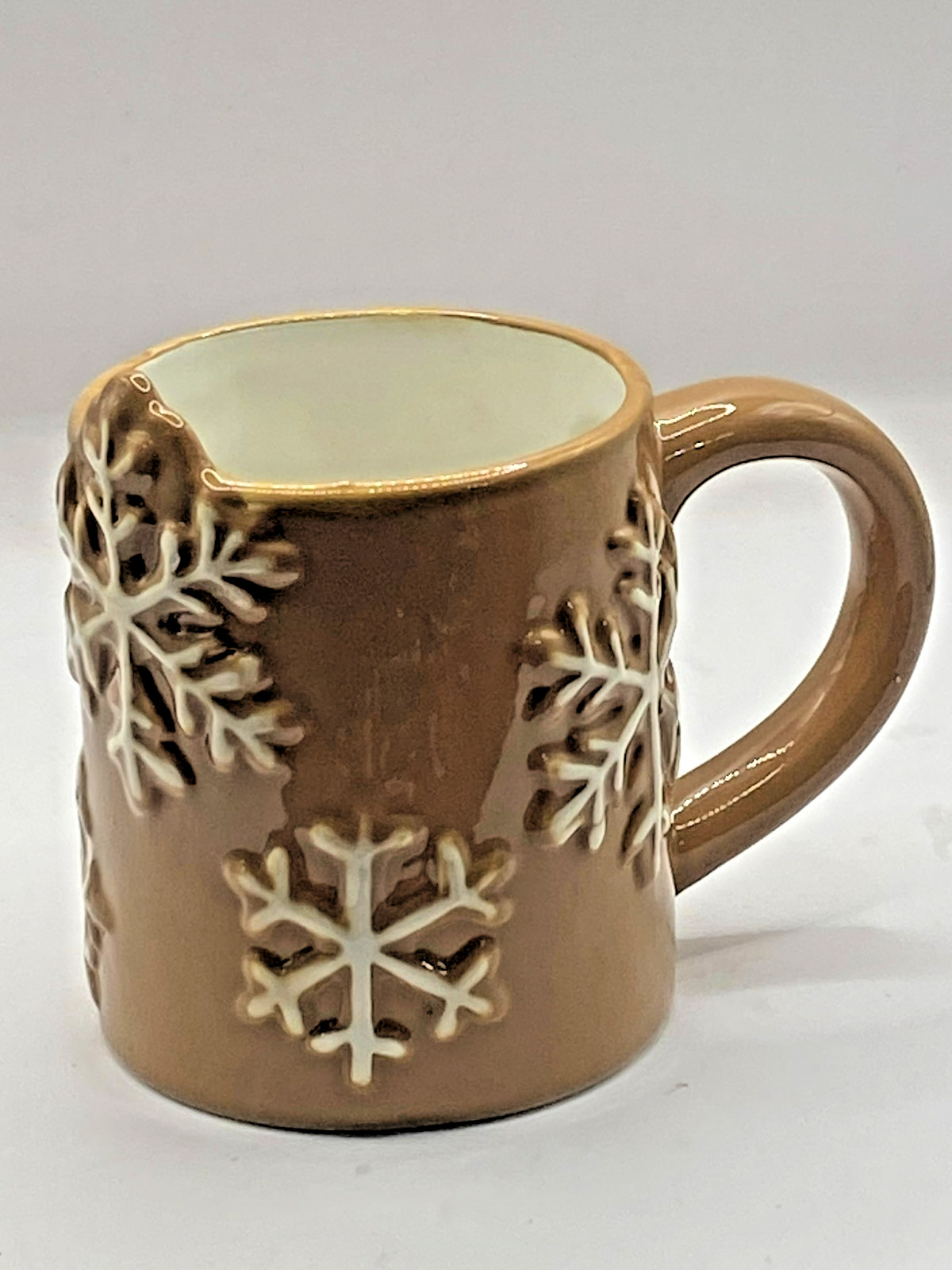 NEW ASHLAND GINGERBREAD SNOWFLAKE CHRISTMAS MUG COCOA COFFEE CUP FREE SHIP