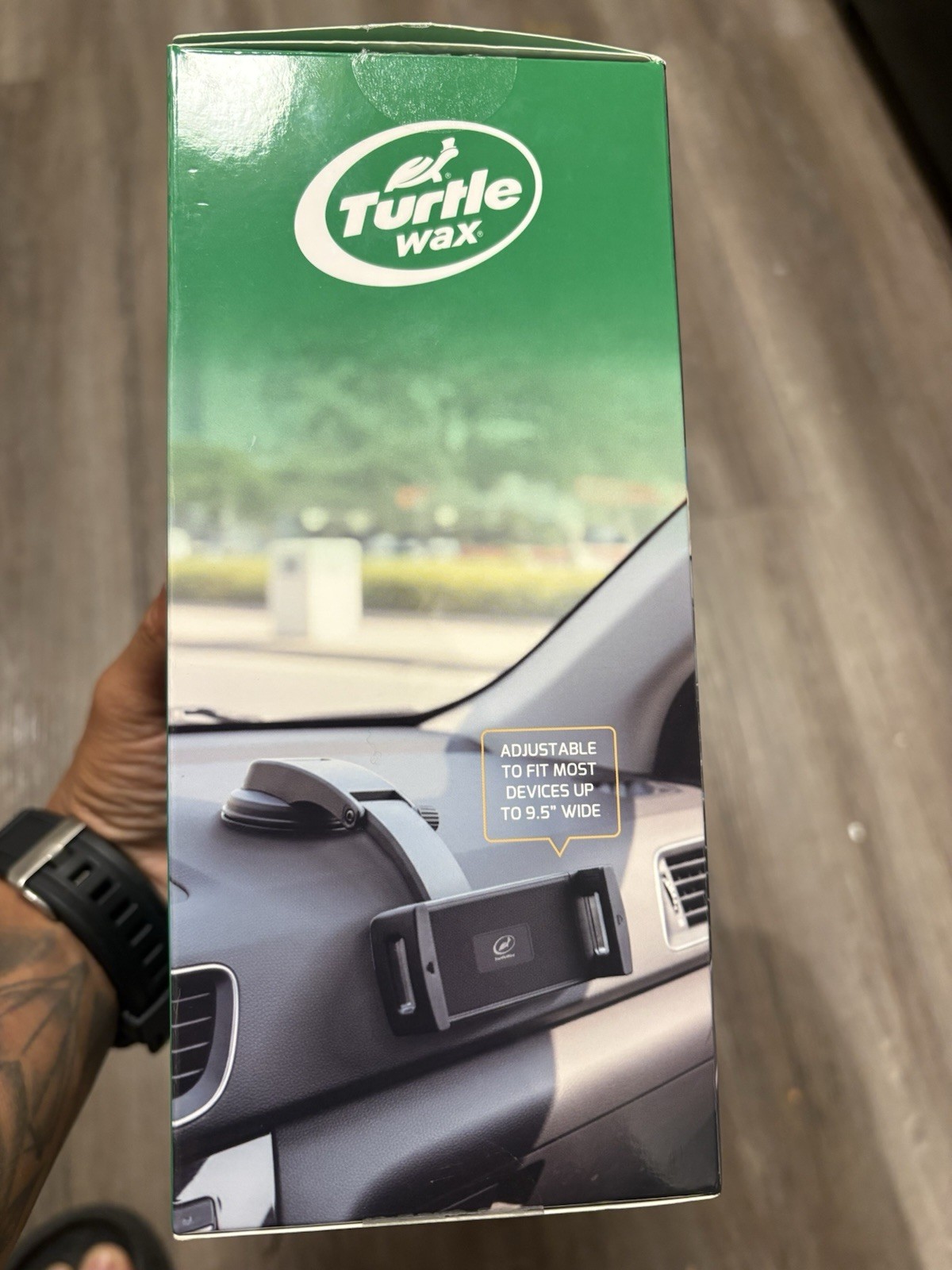 TurtleWax Tablet Dash Mount Suction Cup 360 Rotation Adjustable Black up to 9.5"