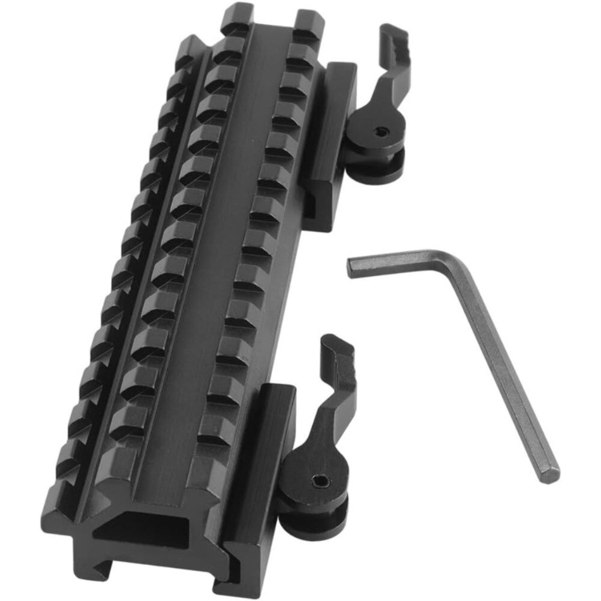 5.5" Quick Release Picatinny Riser Mount Dual Rail for Scopes Flashlight Sights