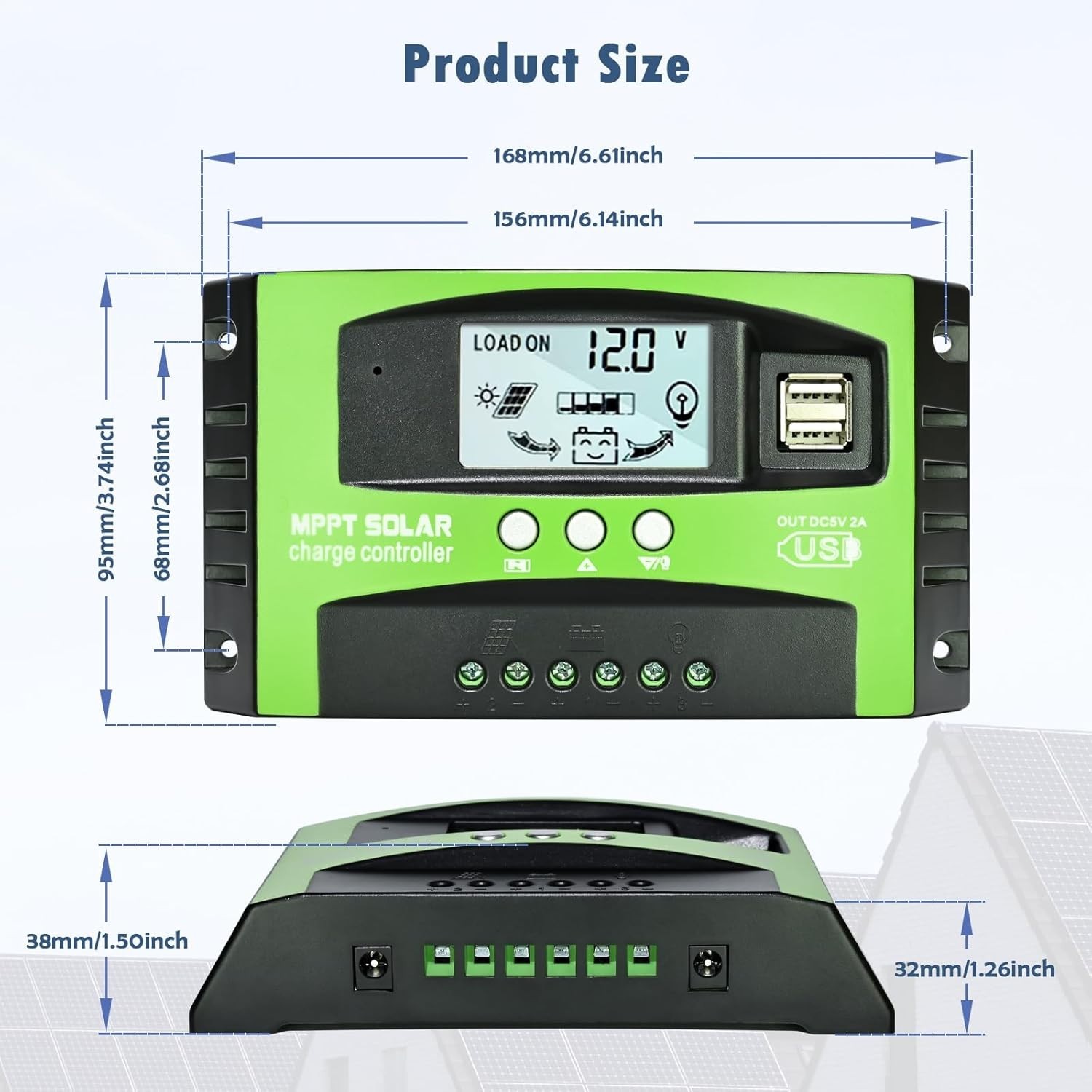 Advanced 30A MPPT Solar Charge Controller for 12V/24V Systems - Safe & Smart