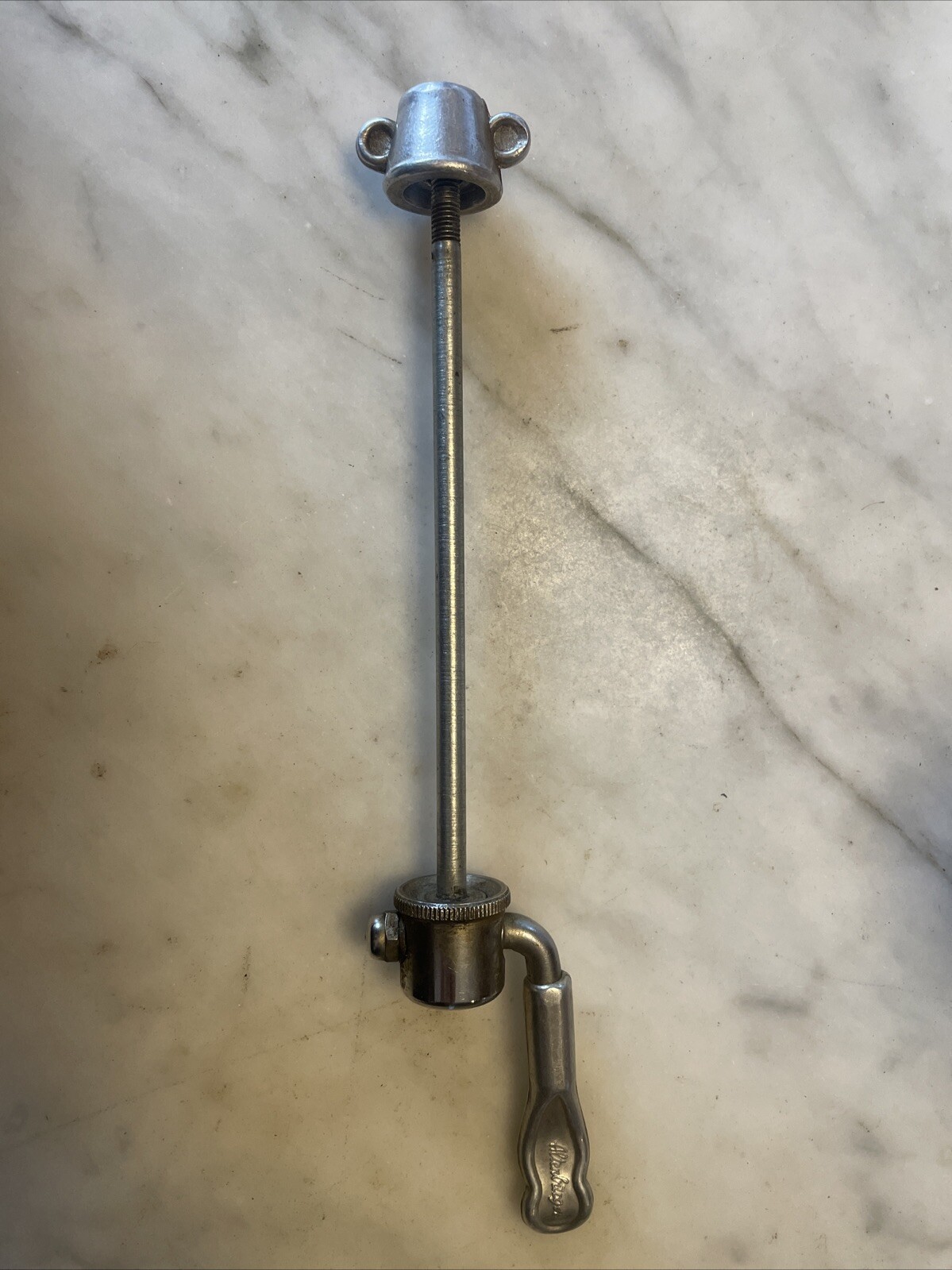 Vintage Lightly Used ALTENBURGER Front Quick Release Skewer • Silver.     (NJ)