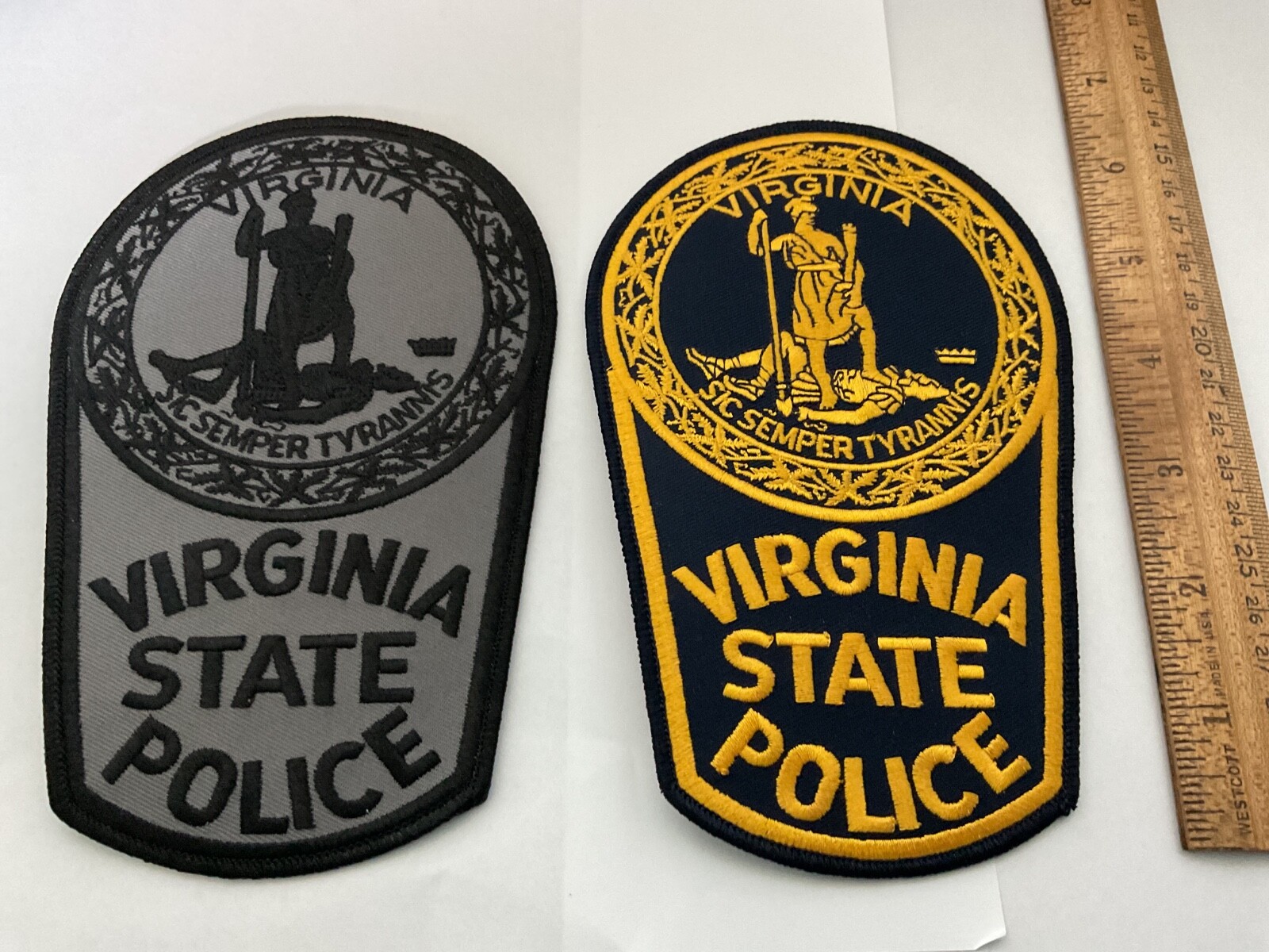 Virginia State Police  collectable Patch Set full size and new colors