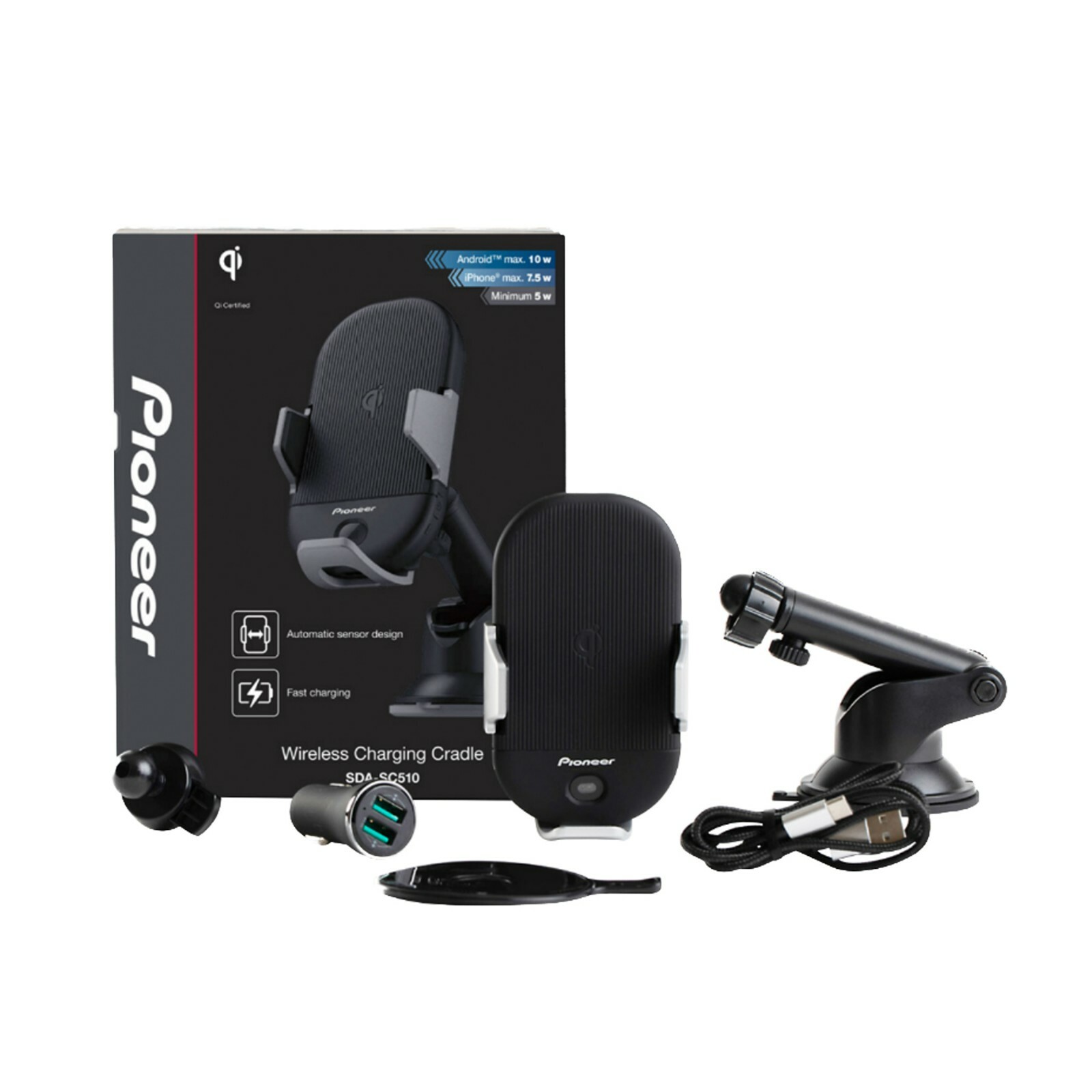 Pioneer SDA-SC510 Qi Compliant Wireless Charging Cradle