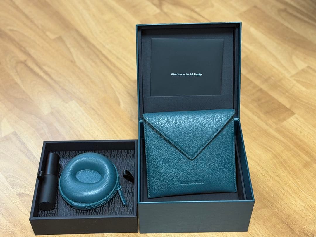 New Unused Audemars Piguet AP Watch Travel Case Pouch Green Turquoise Genuine