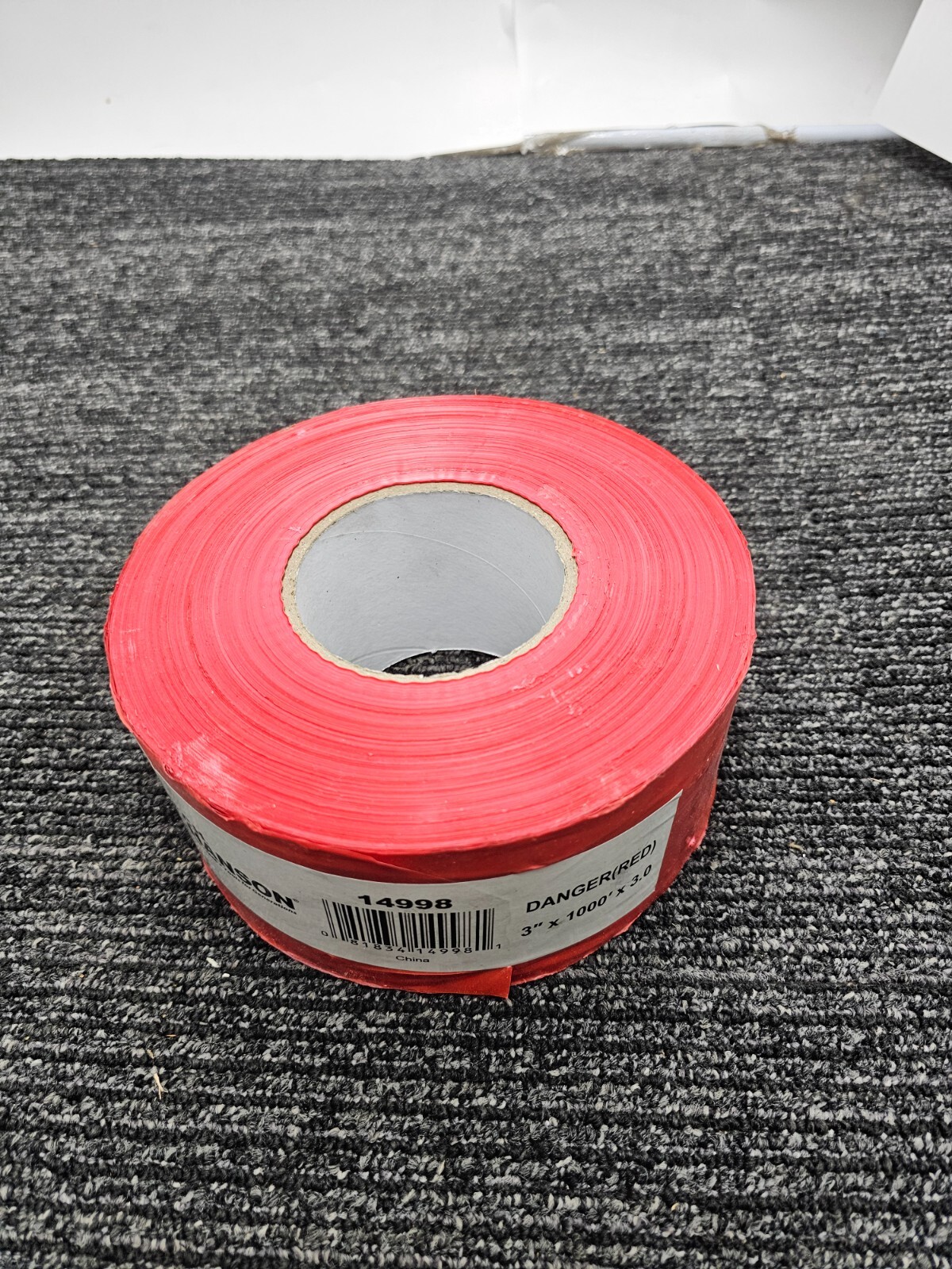 (QTY 3) CH Hanson Barricade Tape DANGER Red 1000' x 3" x 3 Mil 14998