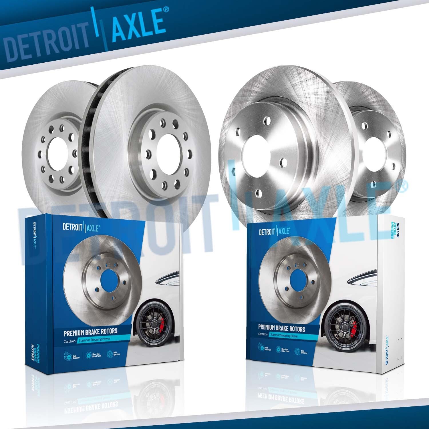 Front Rear Disc Brake Rotors for Buick LaCrosse Regal Sportback Equinox Terrain