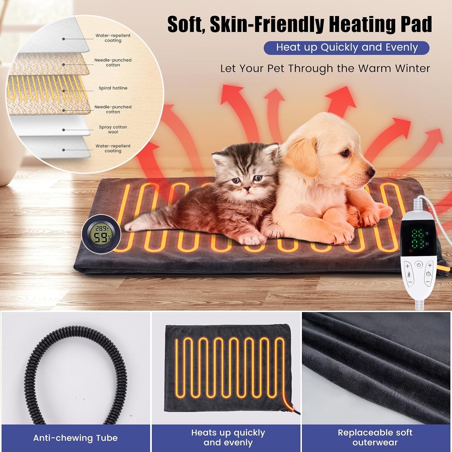 Efficient Incubator for Puppies & Kittens - Temperature-Controlled & Transparent