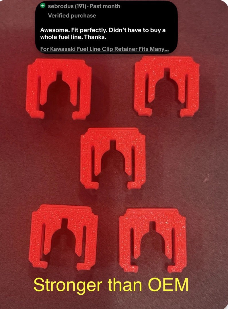 For Kawasaki Fuel Line Clip Retainer Fits Many Models Aftermarket 5 Pcs