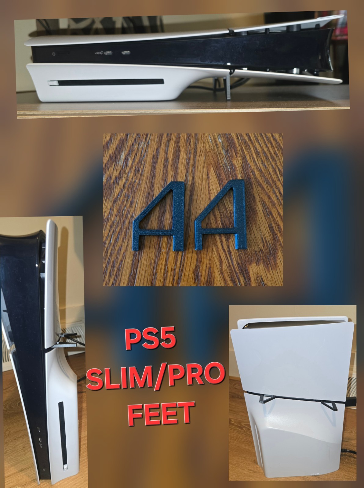 PlayStation 5 Slim/Pro Feet Replacement Bracket Holder 🔥PS5 Console🔥 1 - Set