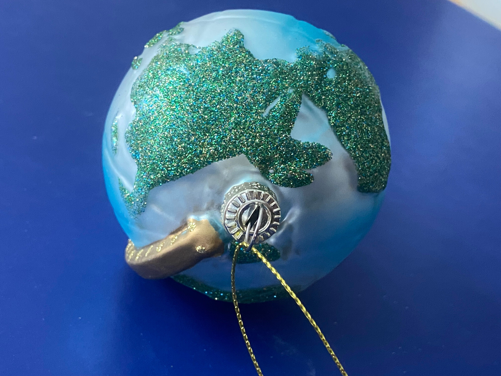 New World Globe Glass Ornament