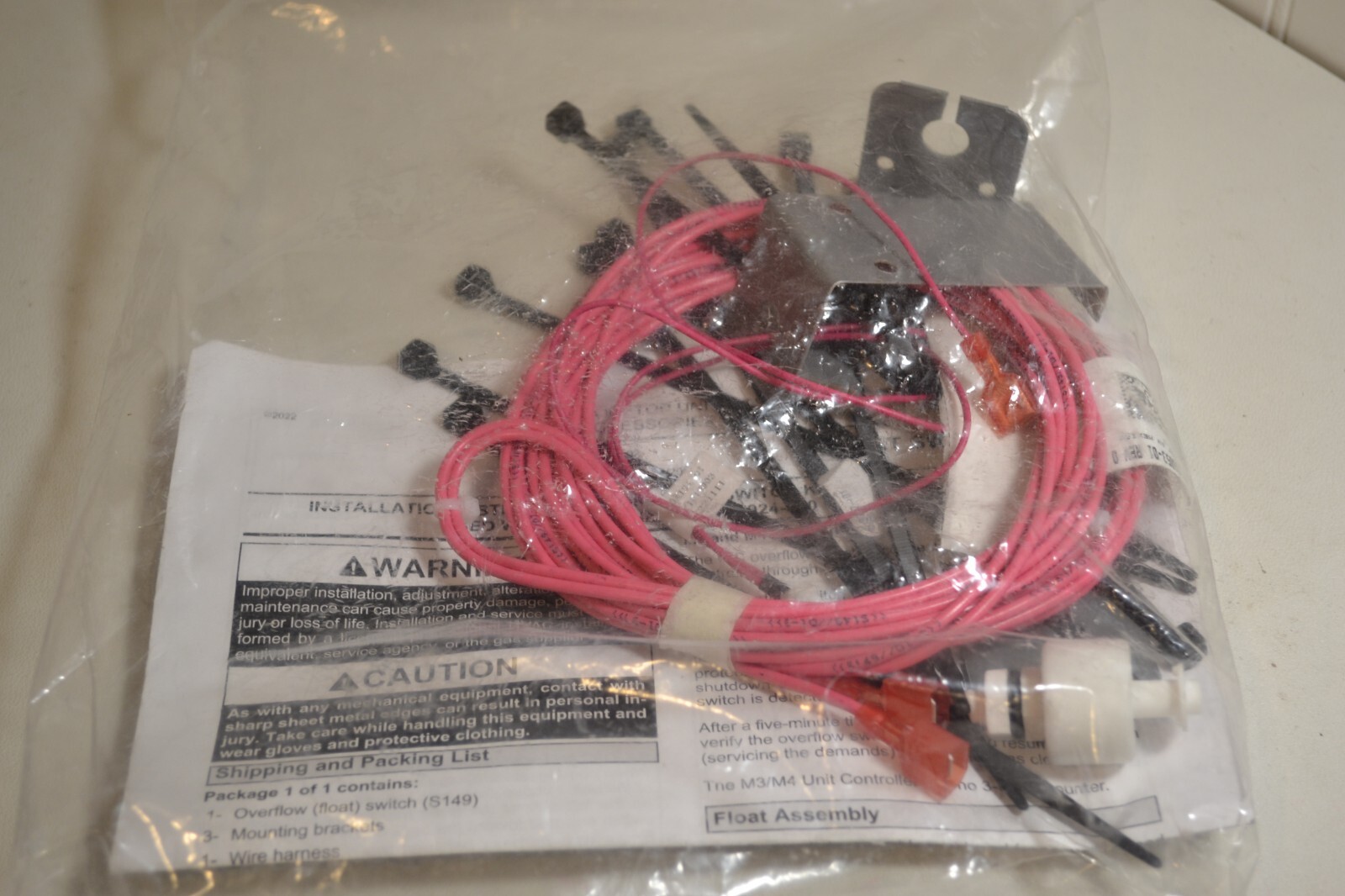 Float Switch Kit (602799-08; 21Z07 Rooftop Unit Kits & Accessories