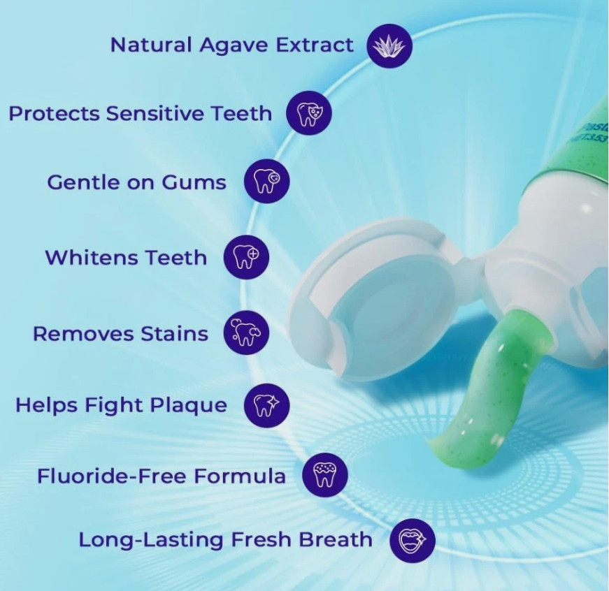 OCCOTAPS Agave Sensitive Toothpaste Fluoride-Free Whitening EXP 01/2029