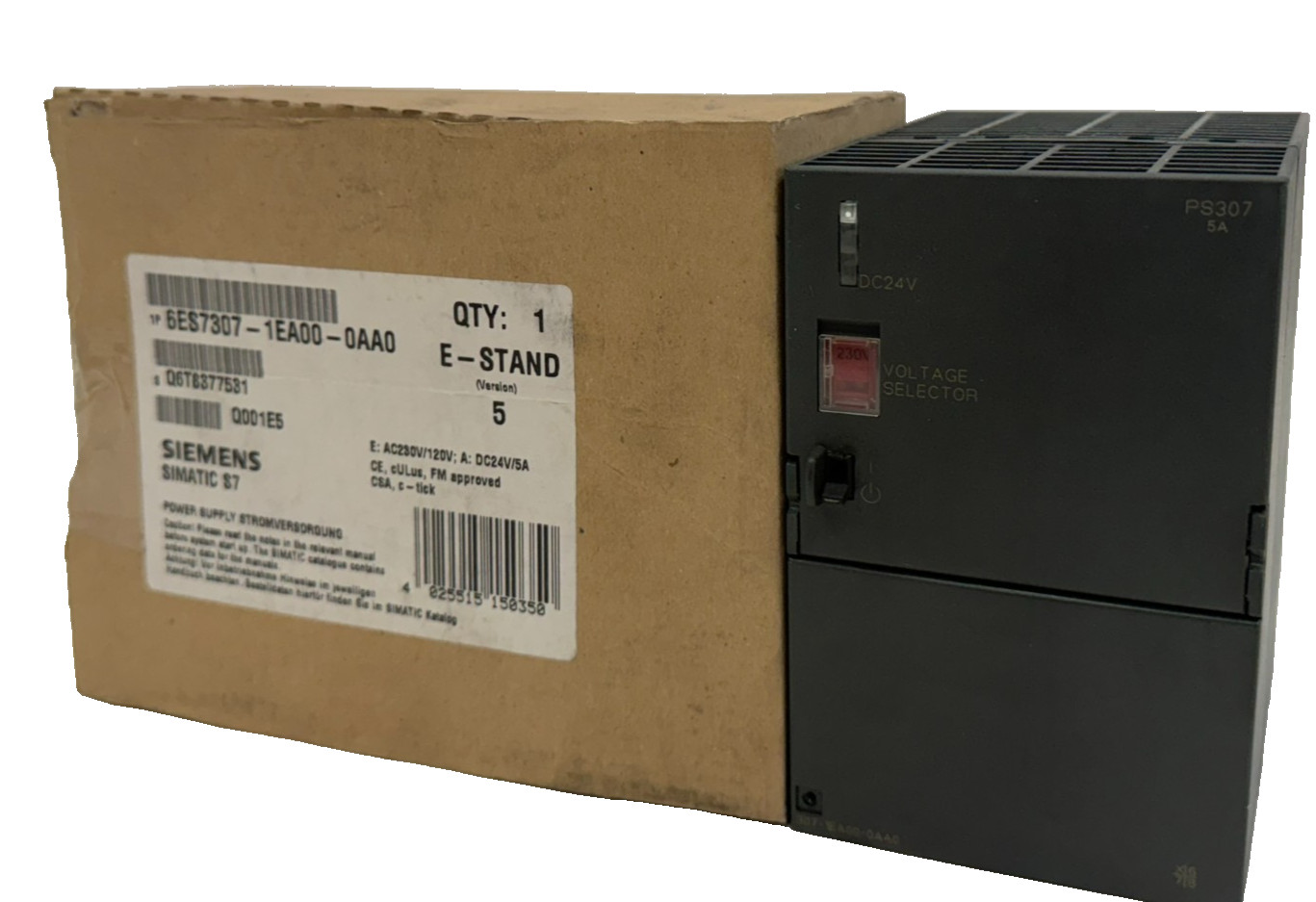 NEW SIEMENS 6ES7307-1EA00-0AA0 POWER SUPPLY 6ES73071EA000AA0