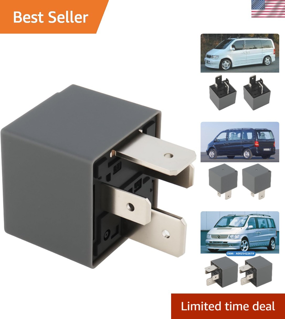 4Pin 12V Heating Starter Relay Compatible with Benz Vito 638 Sprinter 903