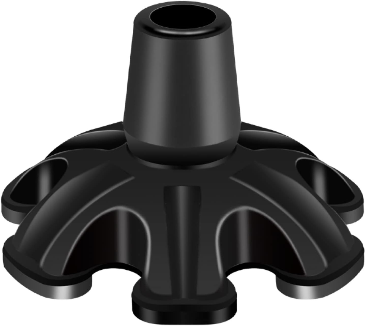 Cane Tip 3/4 Inch 6 Support Cane Feet Self Standing Cane Tip, 6 Support Feets Ba