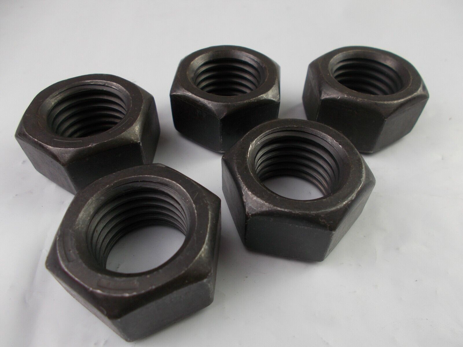 Hex Nut 7/8" - 9 Coarse Thread  "5 Nuts"  Grade 8  7/8-9