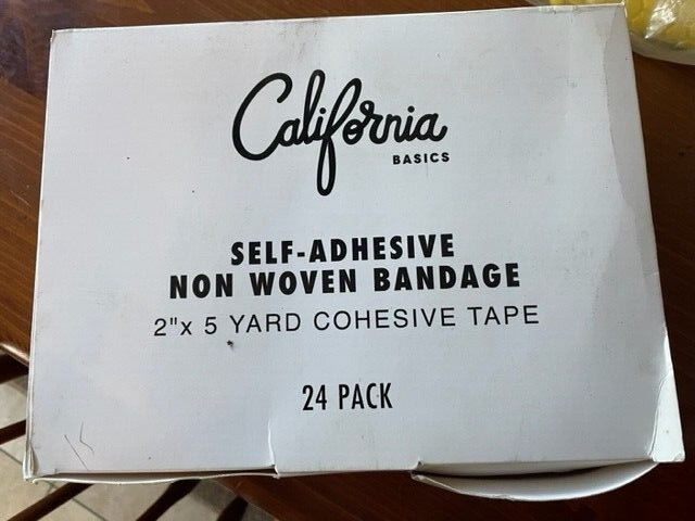 Self Adhesive- Cohesive Wrap Bandages 2” Wide 5 Yds Sports Athletic Tape 24 Pk