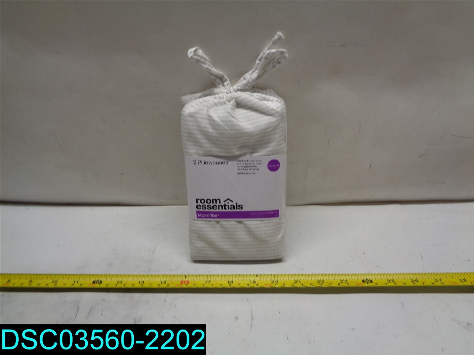 Twin pack Room Essentials Microfiber standard size pillowcases 490621807018