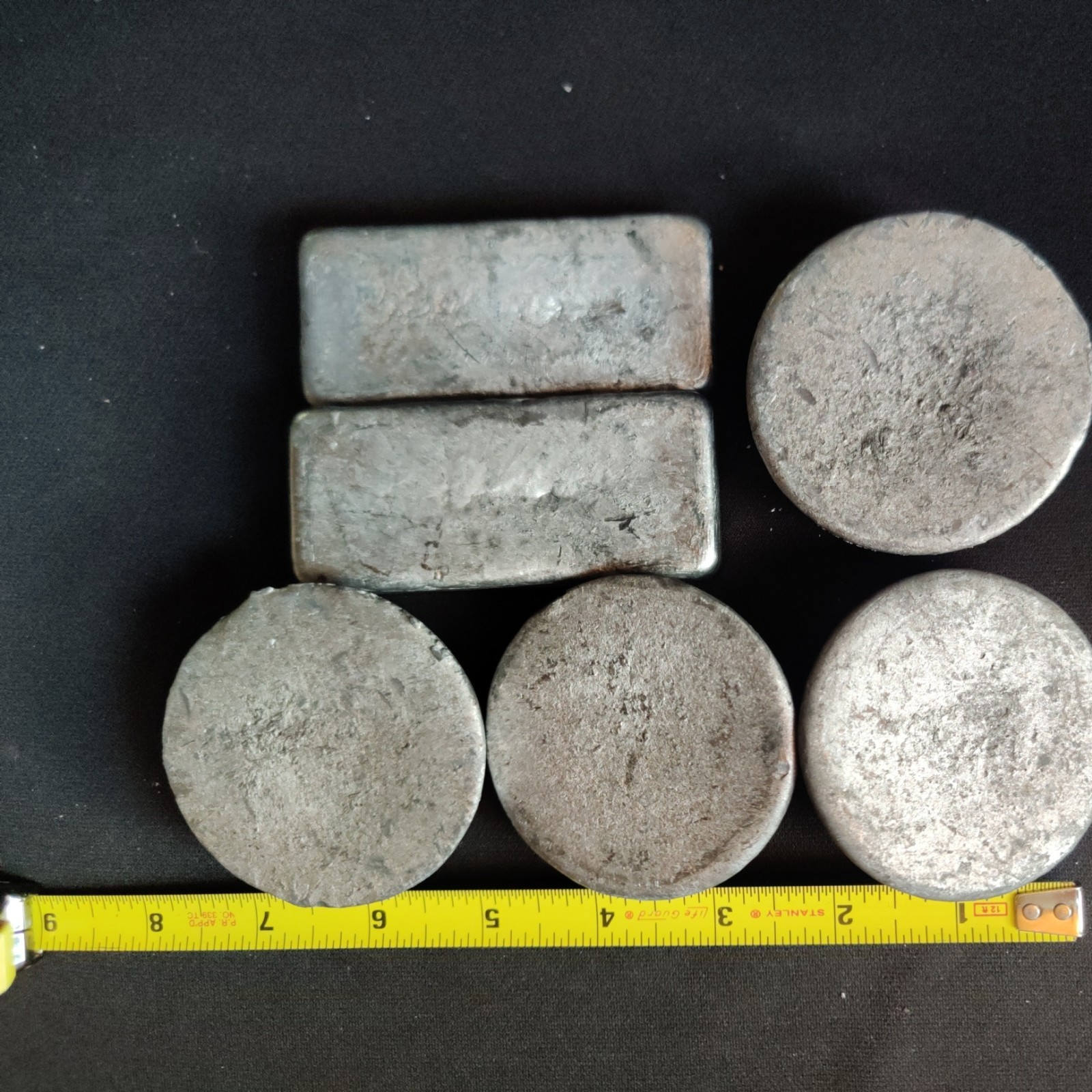 lead ingots 10+ lbs from tire weights