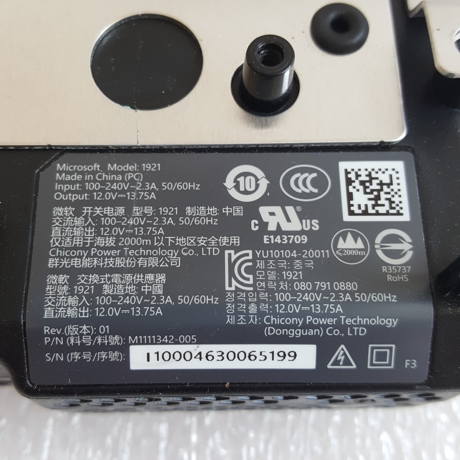 OEM Xbox Series S Power Supply 1921 AC Adapter Replacement PSU