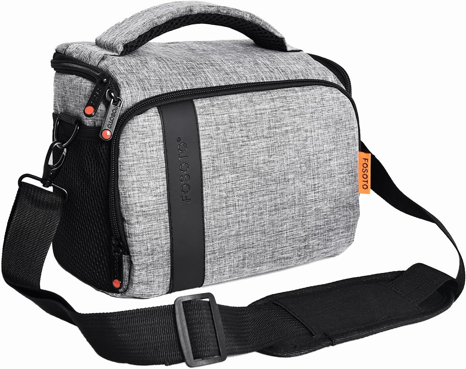 FOSOTO Compact SLR/DSLR Stylish Camera Bag Case Compatible for Nikon P900 Gray