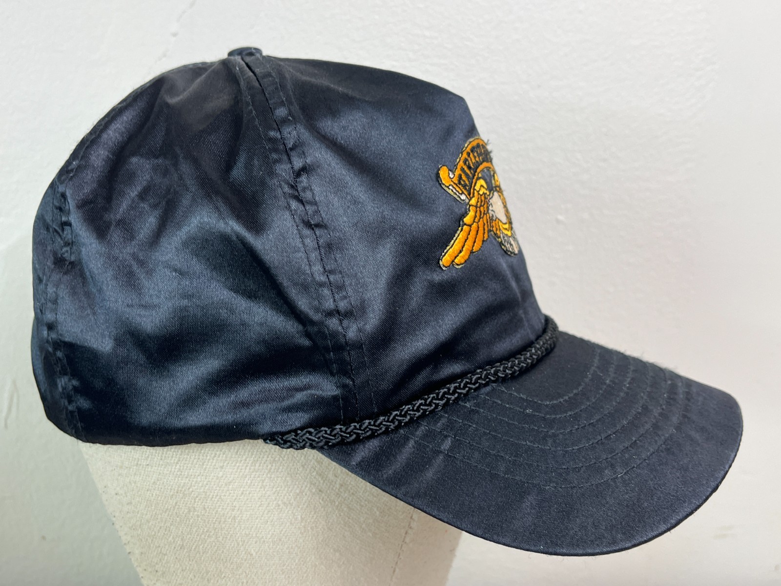Vintage embroidered eagle Harley Davidson Iron on patch snapback hat cap satin
