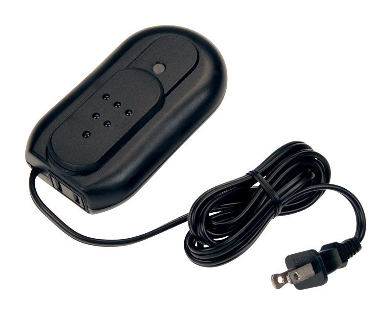 Westek 6089B Black Metal 4A 120V Plug-In Foot Control Lamp Dimmer 500W 5ft. Cord