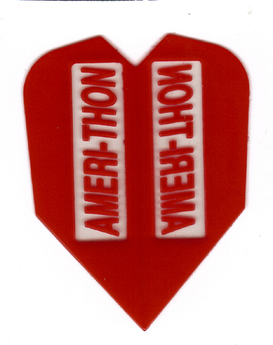 THE Strongest Dart Flights 1 Red Amerithon Stealth Set