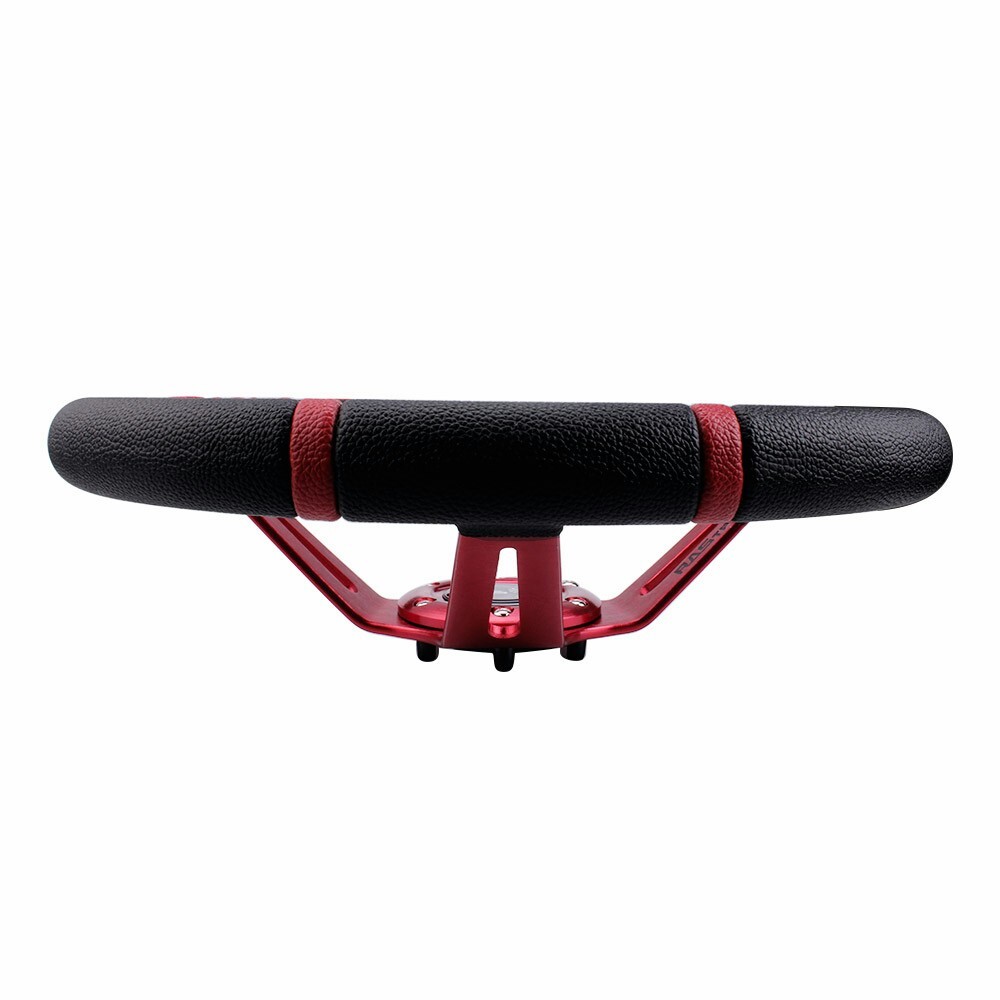 14inch Red Deep Dish Drifting Racing Steering Wheel+Red Quick Release Adapter