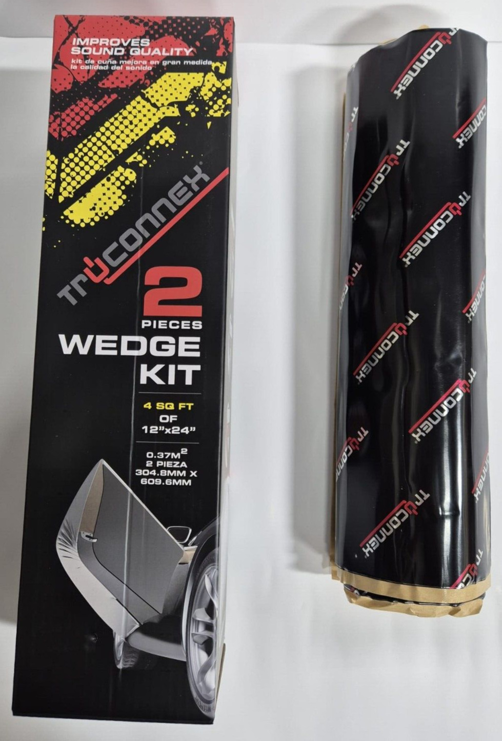 2x TRUCONNEX TC-WEDGE KIT butyl rubber w/ aluminum constraining layer damping