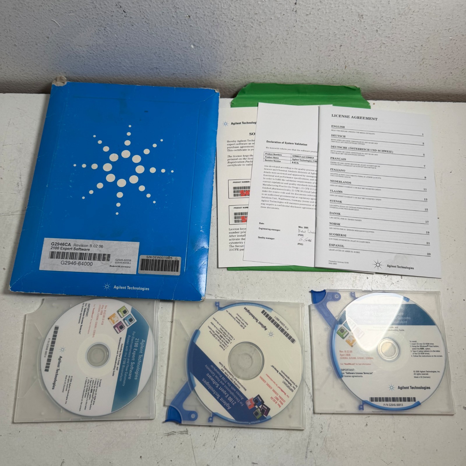 Agilent Technologies G2946CA 2100 Bioanalyzer Rev B.02.06 Expert Software Set