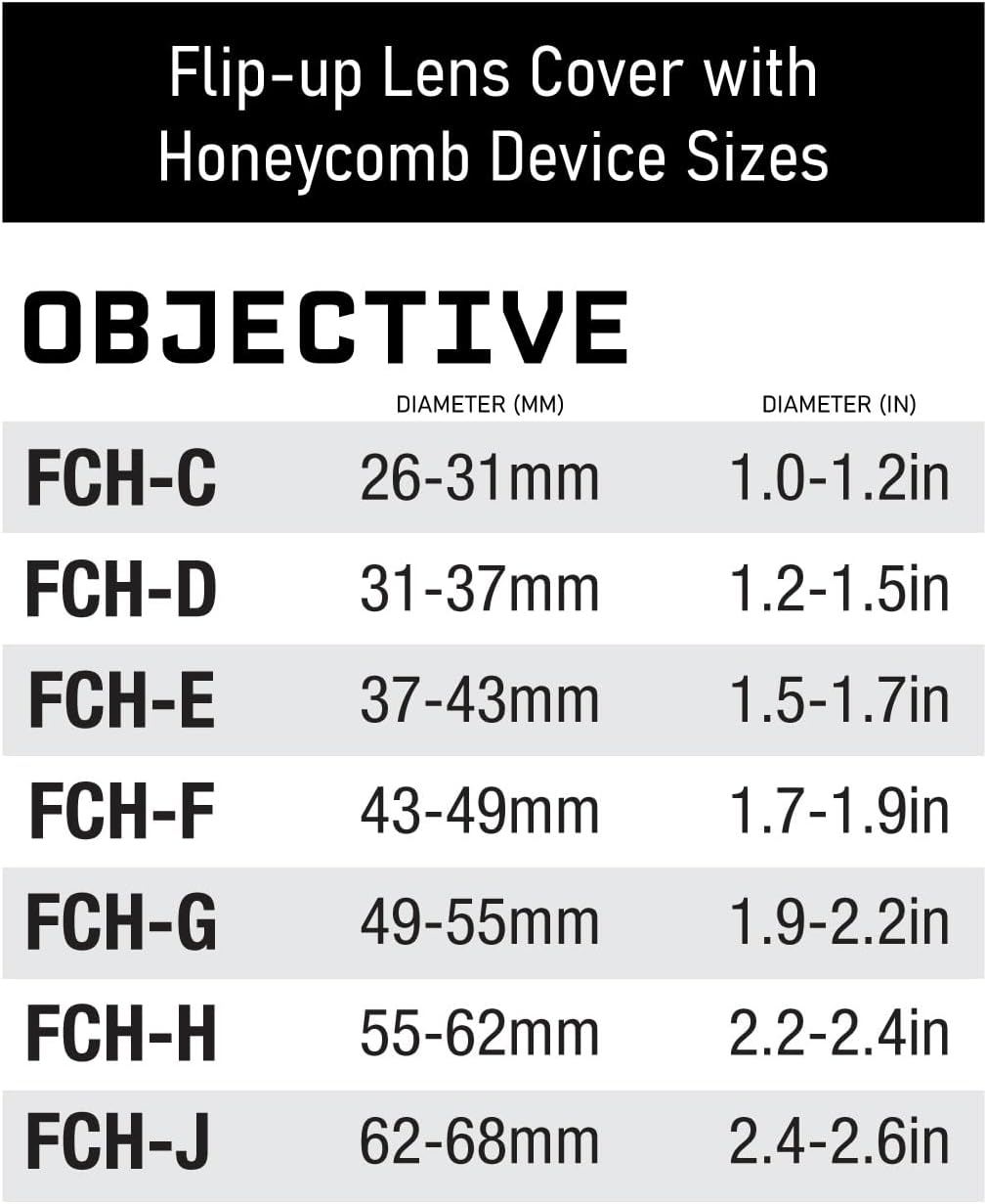 Flip up Scope Lens Cover with Honeycomb anti Reflection Device