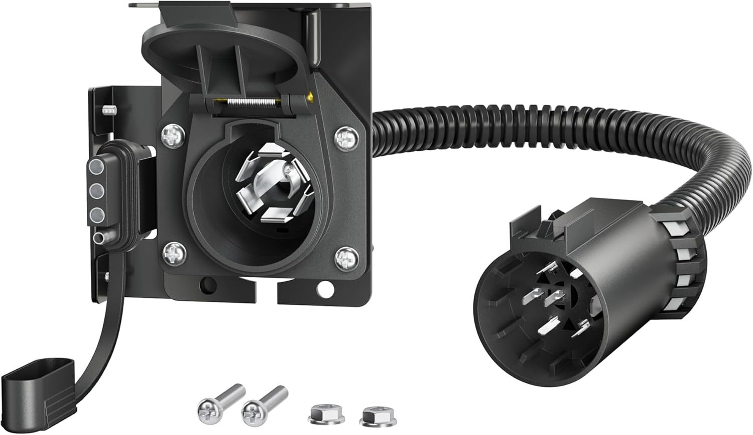 7 Way Trailer Wiring Harness 4 Way Flat Plug Kit For Chevy Silverado 1500 2500