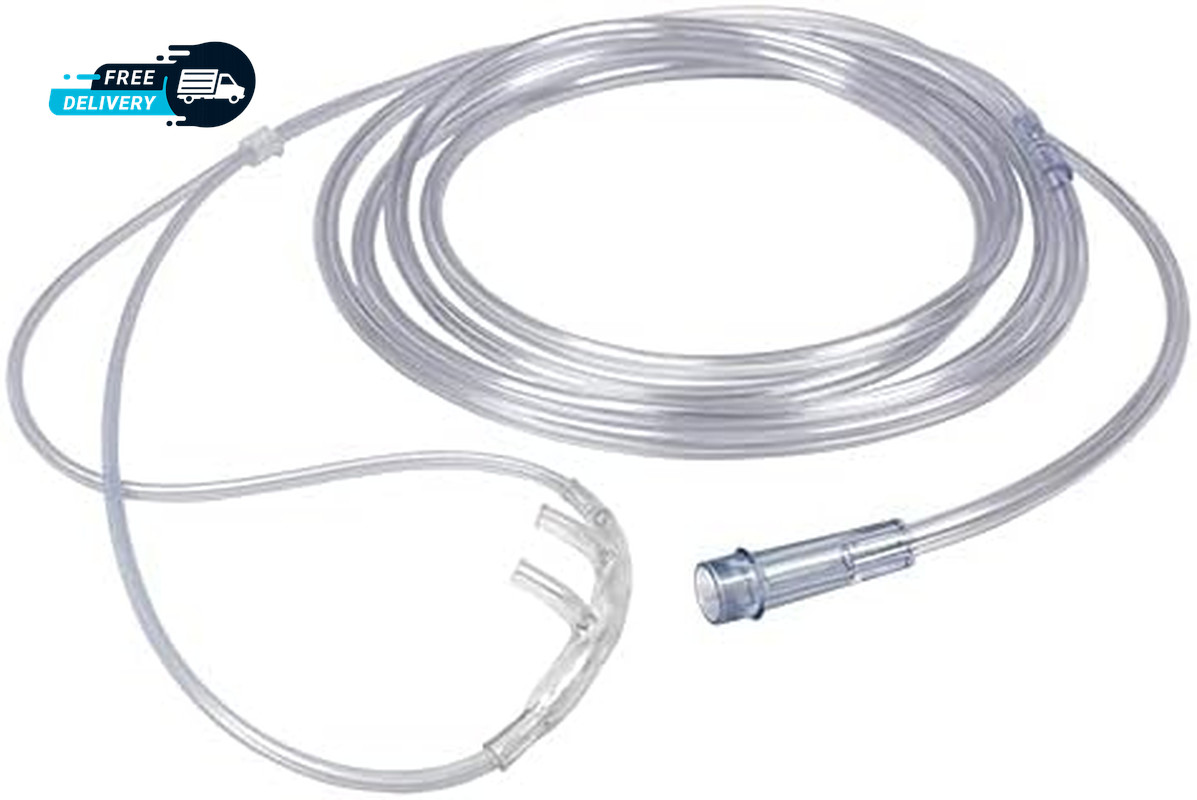 5Pk Sunset 7Ft Standard Adult Oxygen Nasal Cannula Free Supply Tubing