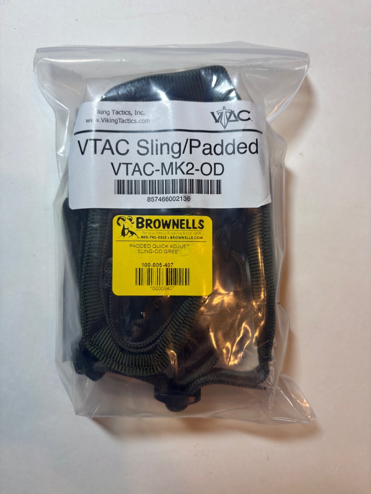 Viking Tactics VTAC 2 Point Sling Padded Wide - OD Green - VTAC-MK2-OD - NEW