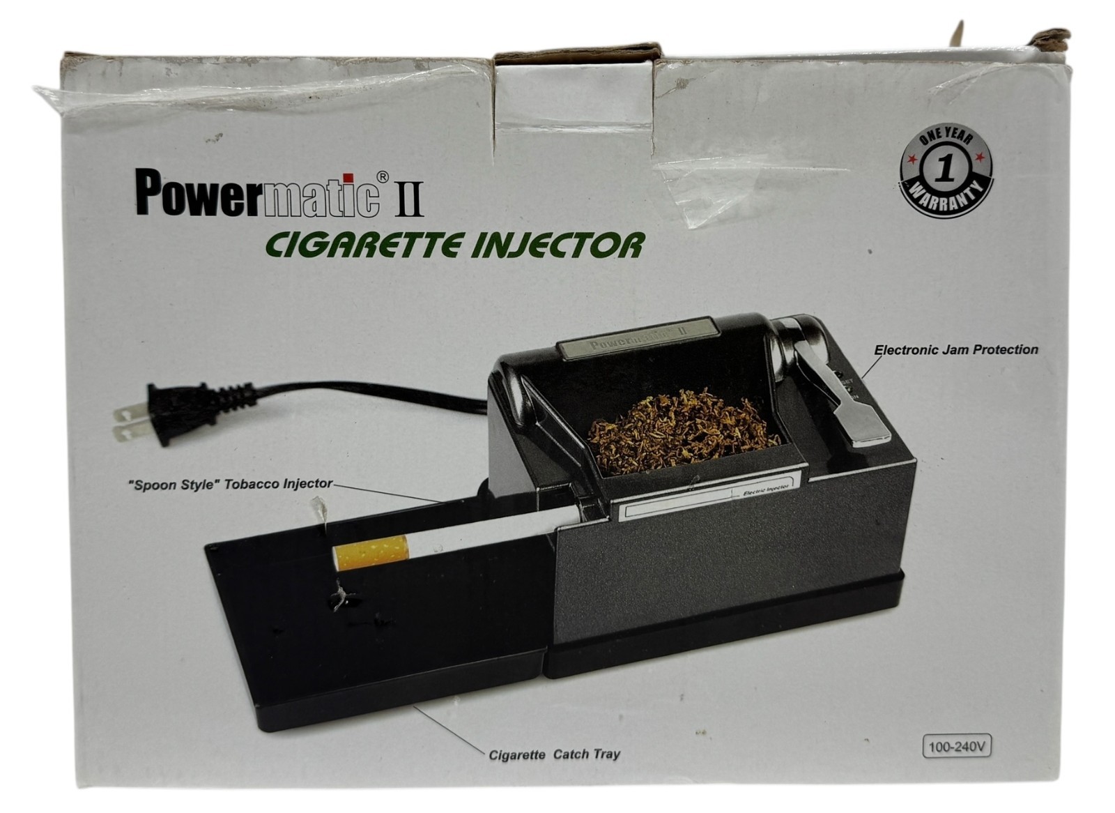 Powermatic II Cigarette Injector Machine Electric Regular 100mm