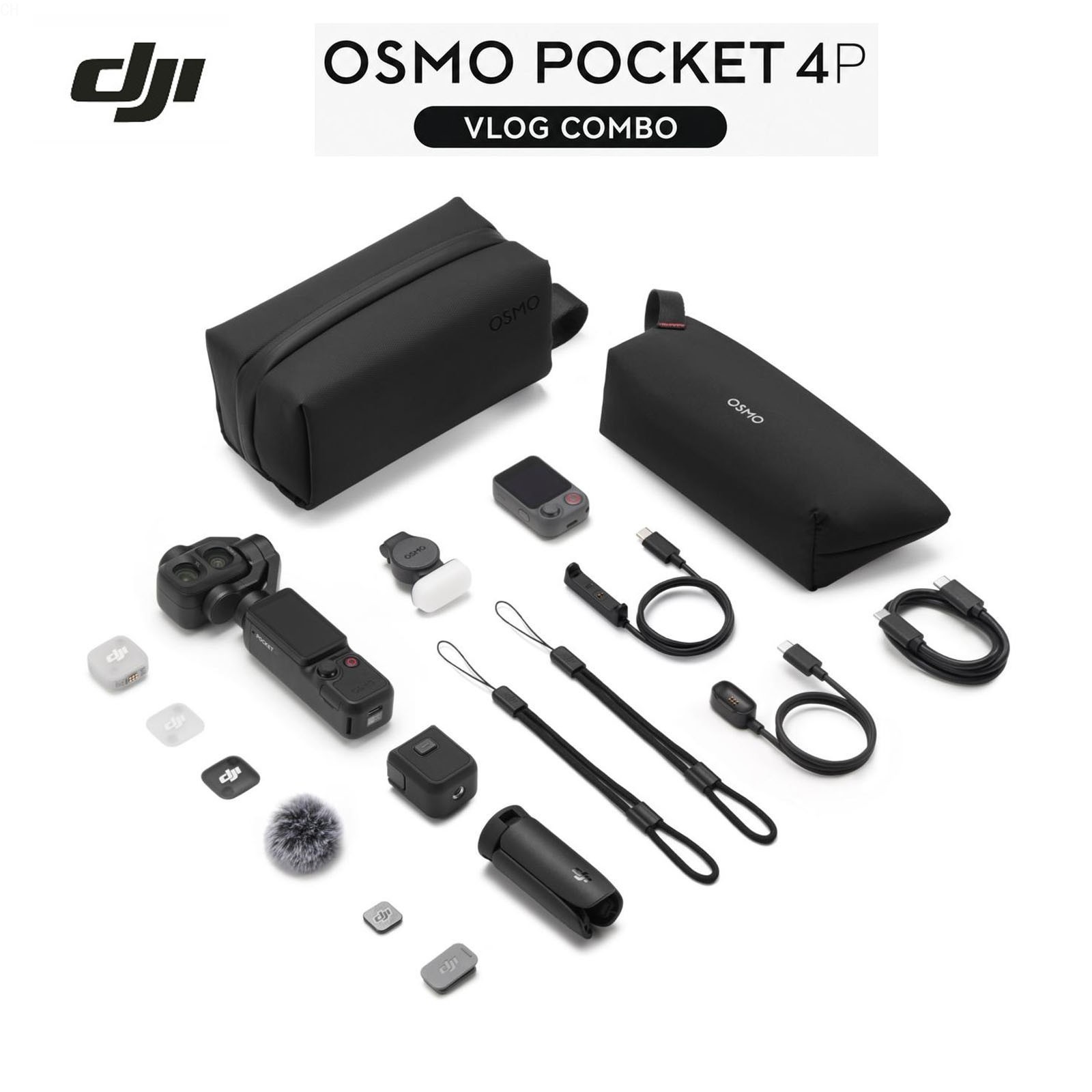 Original D JI Osmo Pocket 4P Vlog Combo Handheld Stabilizer 3x Optical Zoom