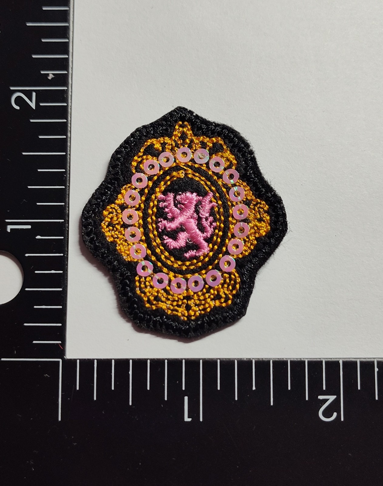 Oval Patch Lion Crest Crown Patch Scottish Infantry Division WWII Rare Collect.