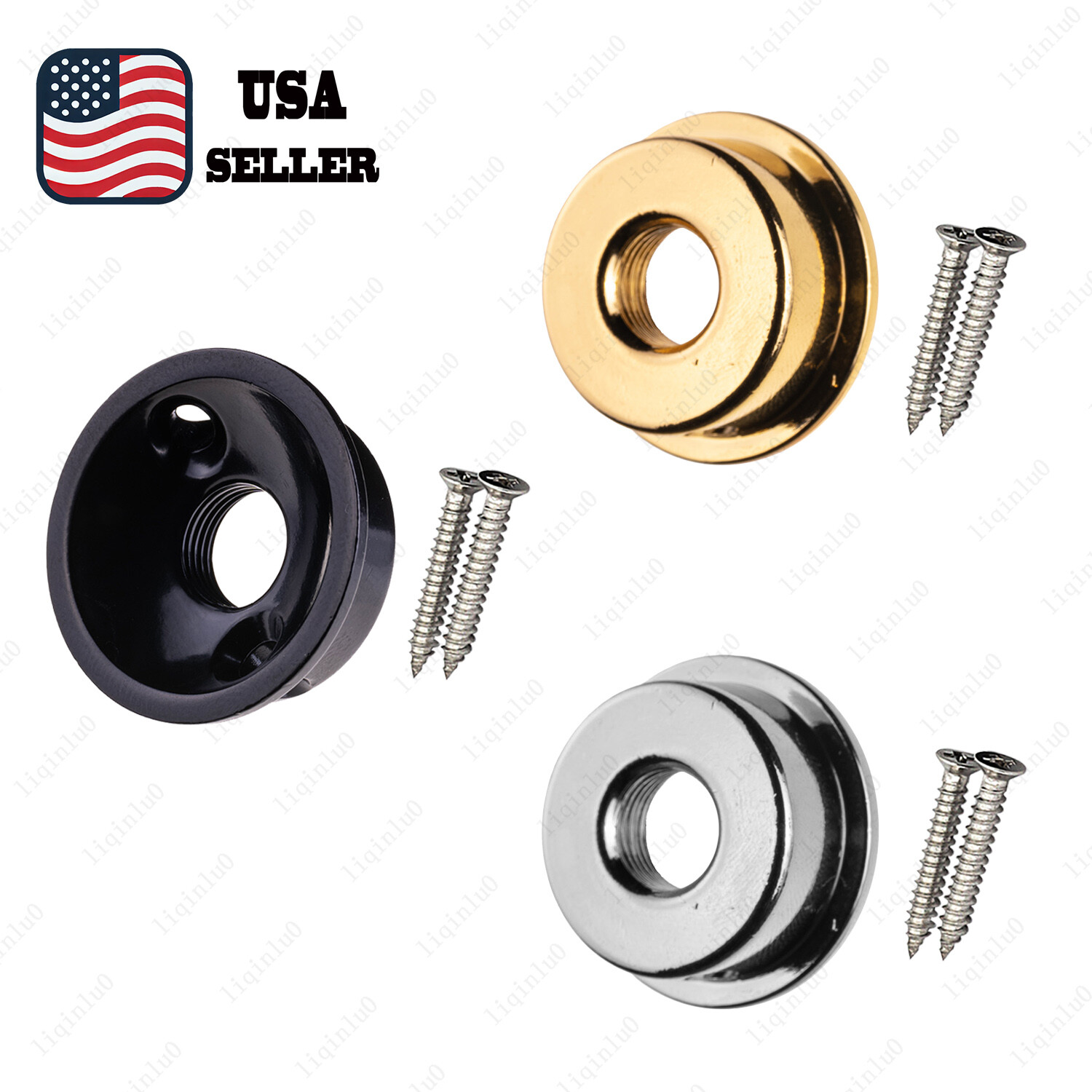 Thickened Round Retrofit Cup For TELE Electric Guitar Jack Holder  3 Color